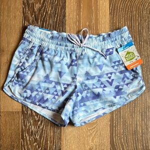 Columbia Women’s Bogata Bay Stretch‎ Blue Patterned Shorts